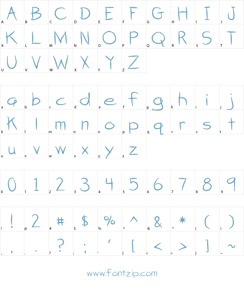 attack of the cucumbers Font Character